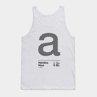 a .... Helvetica Neue (b) Tank Top